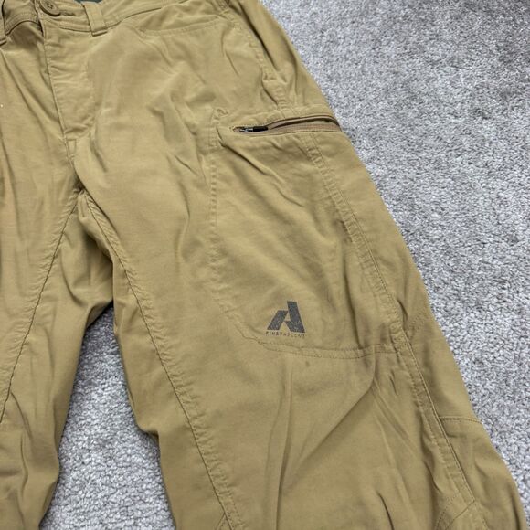 Eddie Bauer First Ascent Cargo Pants Men 30x30 Brown Khaki Straight Outdoor Hike - Picture 4 of 16